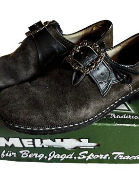 Meindl Men’s Size 10.5 Haferlschuhe Echt Grubengerbung Boots Vintage